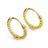 The Twine Hoops – Steel Mini Earrings