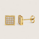 The Gilded Vertex –  CZ Stud Earrings