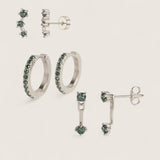 Radiant Trio – Gold CZ Earring Gift Set
