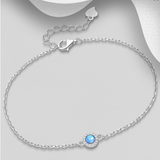 Halo Opal Chain Bracelet