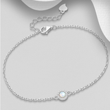 Halo Opal Chain Bracelet