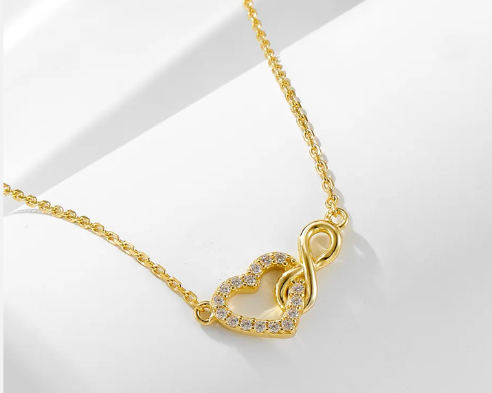 Infinity Connected Heart Necklace