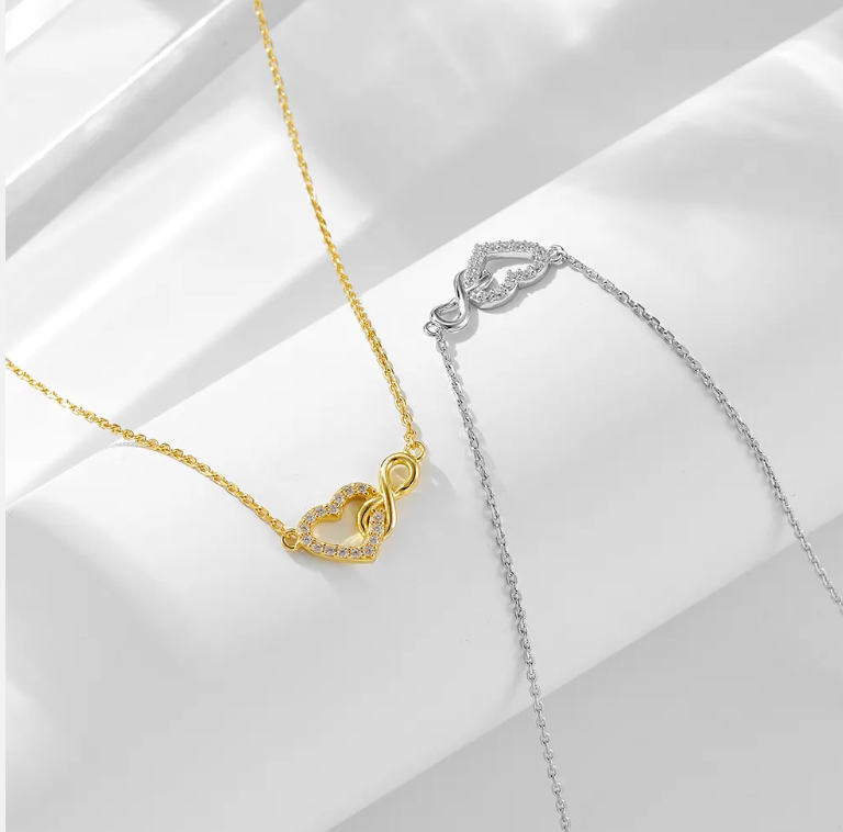 Infinity Connected Heart Necklace