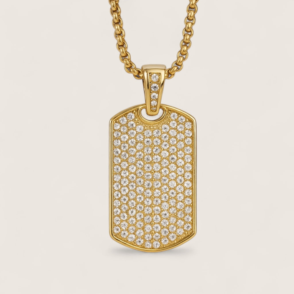 The Frostplate – Iced Dog Tag Necklace