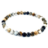 Dendritic Black Opal Stone Bracelet