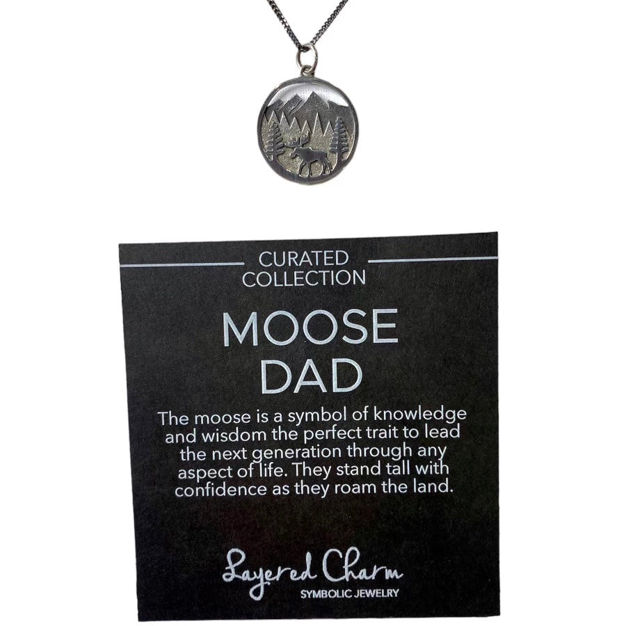 Moose Dad Necklace