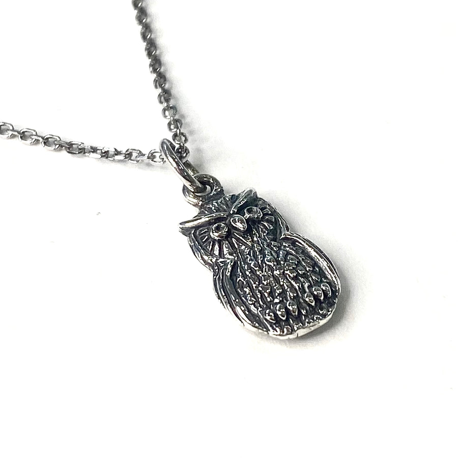 TEXTURED OWL Necklace