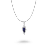 Abstract Diamond Shape Gemstone Necklace