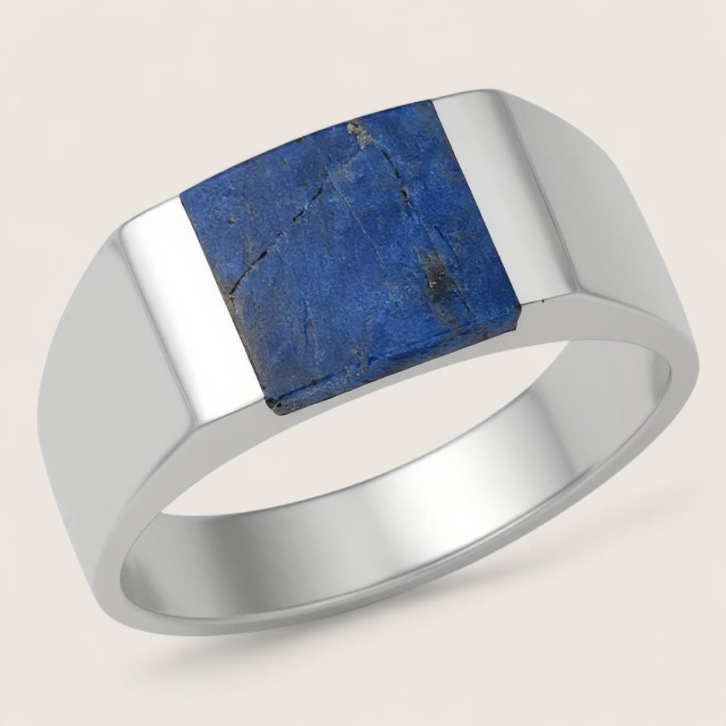 The Crest Signet – Rectangle Gemstone Ring