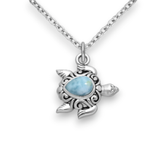 Larimar Turtle Necklace