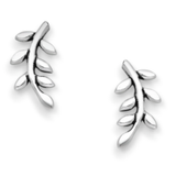 Leaves Arched Stud Earrings