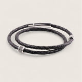 Eternal Wrap – Leather CZ Bracelet
