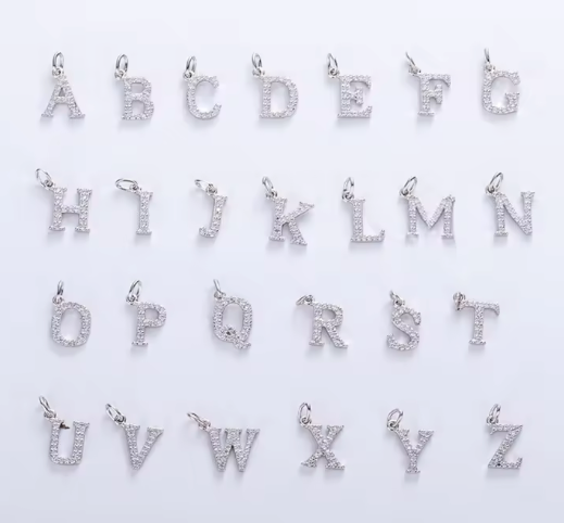 CZ Letter Necklaces