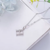 CZ Letter Necklaces