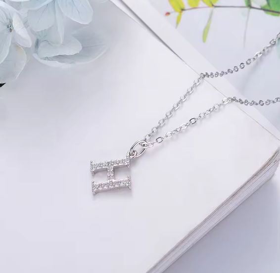 CZ Letter Necklaces