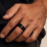 The Foundation – Brushed Tungsten Ring