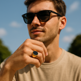 The Zenith – Oval Stone Signet Ring