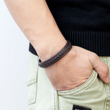 The Stratus Band – Braided Leather Bracelet