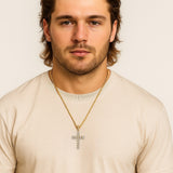 The Icebound Testament – CZ Cross Necklace