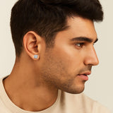 The Vertex –  Square CZ Stud Earrings