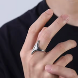 Sentinel Arc – Steel Statement Ring