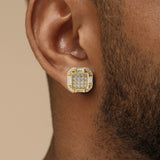 The Regent – Square CZ Stud Earrings