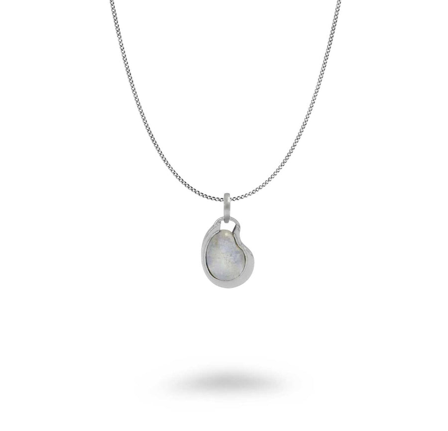 Oval Free-Form Gemstone Necklace