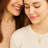 My Daughter is Beauty –Flower Coin Necklace