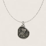 The Athenian Owl – Silver Coin Necklace