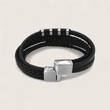 The IronPattern – Leather & Steel Bracelet