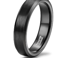 Premium Flat Tungsten Ring