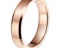 Premium Flat Tungsten Ring