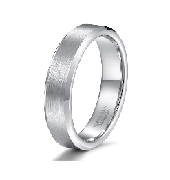 Premium Flat Tungsten Ring