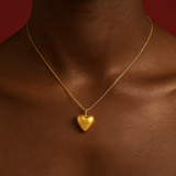 The Amour Muse – Puffed Heart Necklace