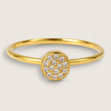 Radiance – Steel CZ Ring