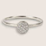 Radiance – Steel CZ Ring