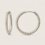 The Spiral – Sterling Silver Twisted Hoop Earrings