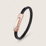 The Sleekline – Premium Leather & Steel Bracelet