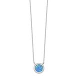 Round Attached Opal Necklace