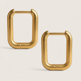 The Quadrant – Square Huggie Hoop Earrings