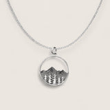 Evergreen Peaks – Silver Mountain Necklace