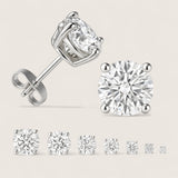 Glacial Ice CZ Studs – Round Earrings