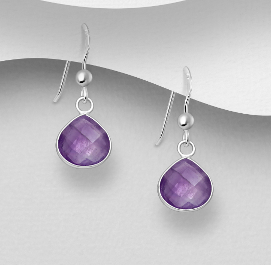 Shepherd Hook Drop Gemstone Earrings
