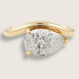 Celestial Curve – Pear Cut CZ Ring