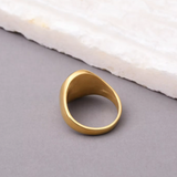 The Zenith – Oval Stone Signet Ring
