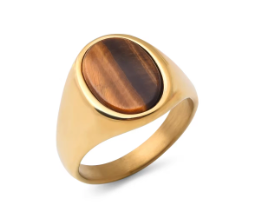 The Zenith – Oval Stone Signet Ring