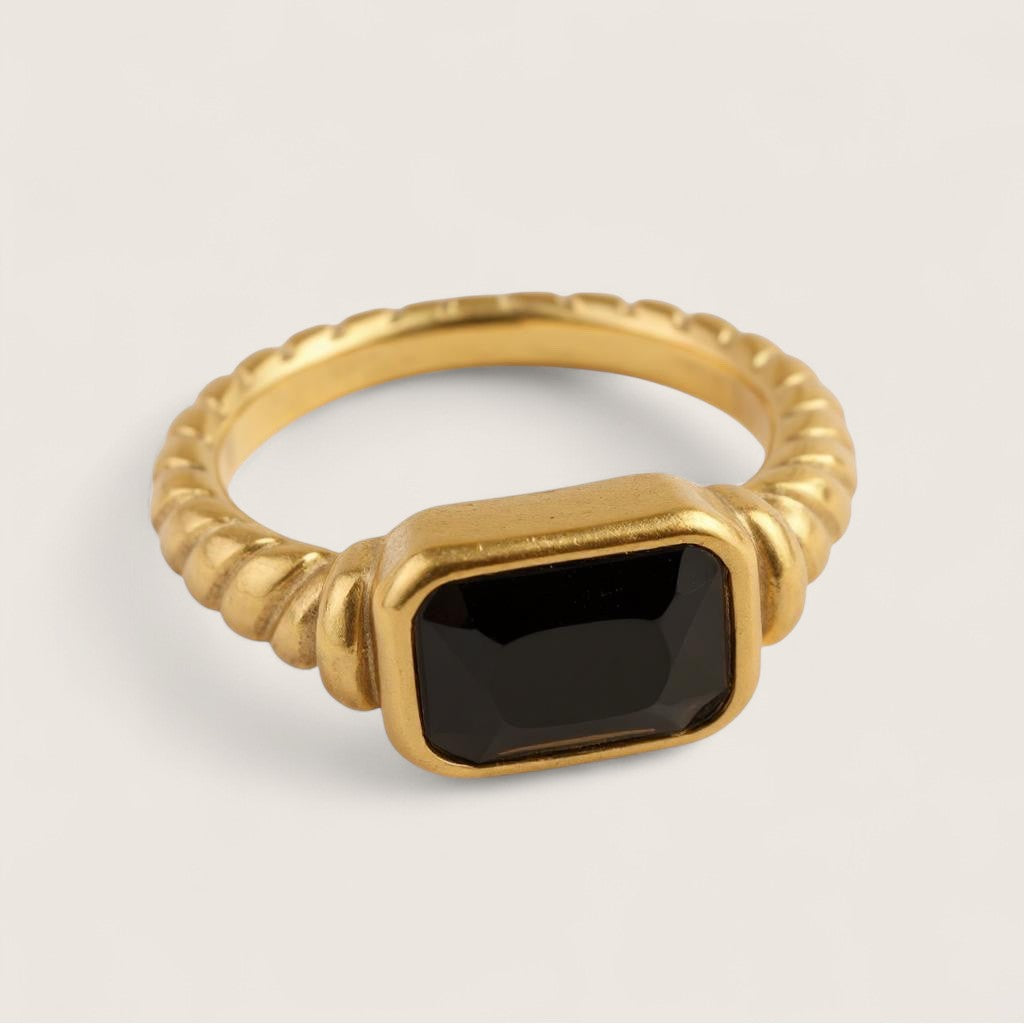 Royal Soleil - Color CZ Signet Ring