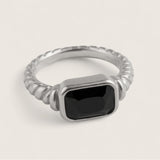 Royal Soleil - Color CZ Signet Ring