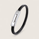The Sleekline – Premium Leather & Steel Bracelet
