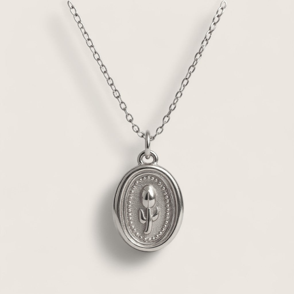 My Daughter is Beauty –Flower Coin Necklace